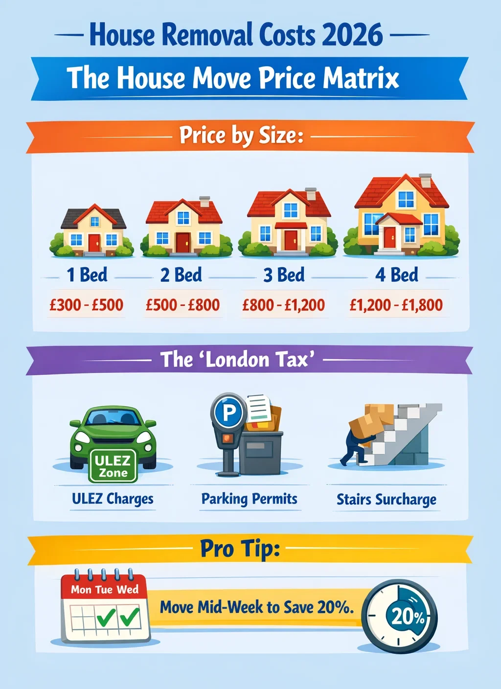 Infographics House Removal Cost